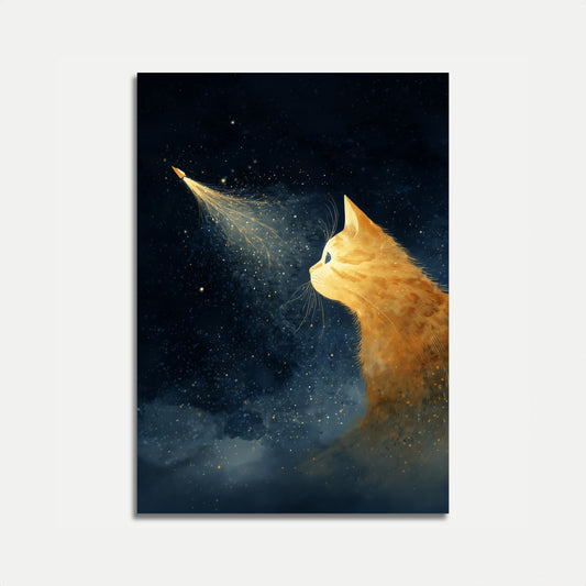 Cosmic Cat Dreams Poster