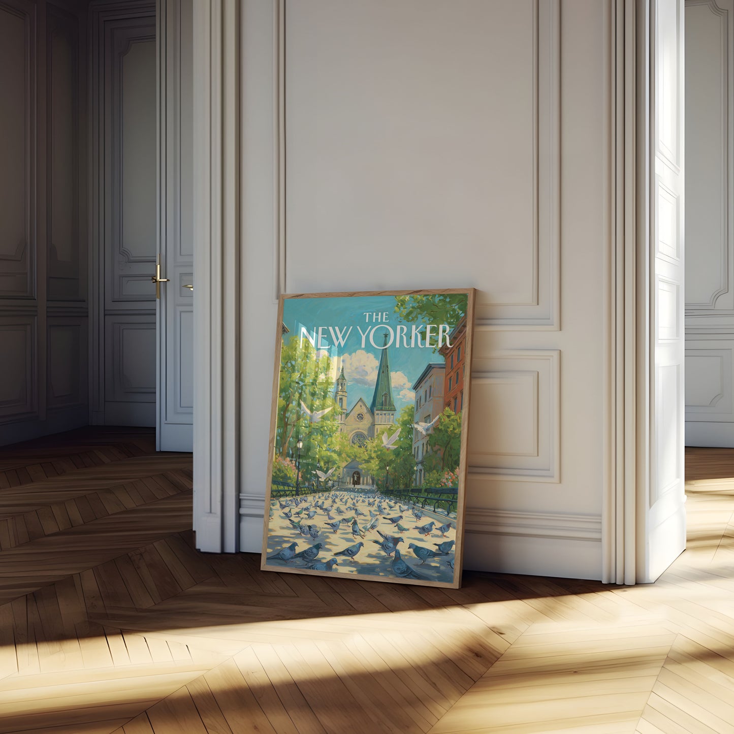 City Pigeons New York Poster