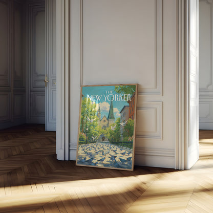 City Pigeons New York Poster