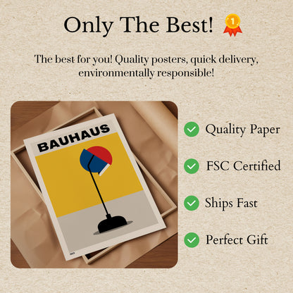 Bauhaus Lamp Design Poster