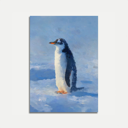 Lonely Penguin Winter Poster