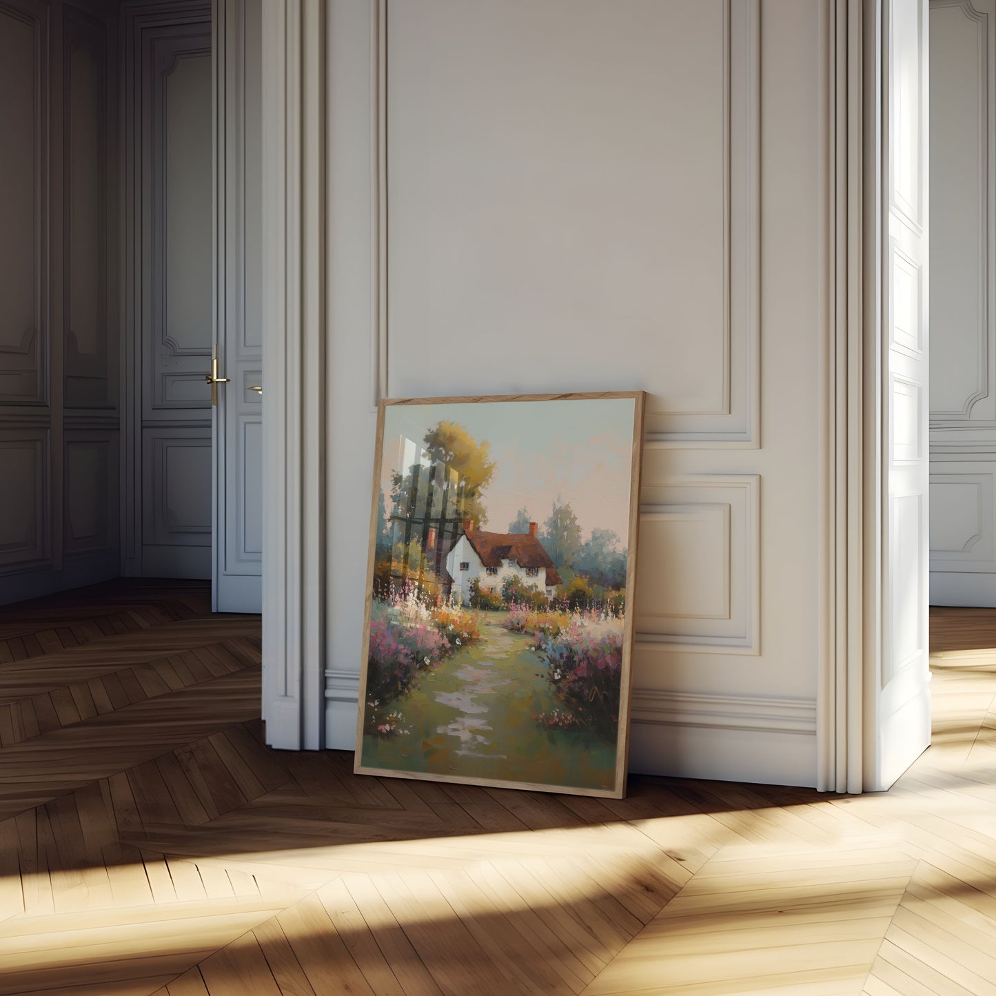 Cottage Garden Landscape Poster