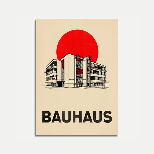 Bauhaus Architecture Design Poster