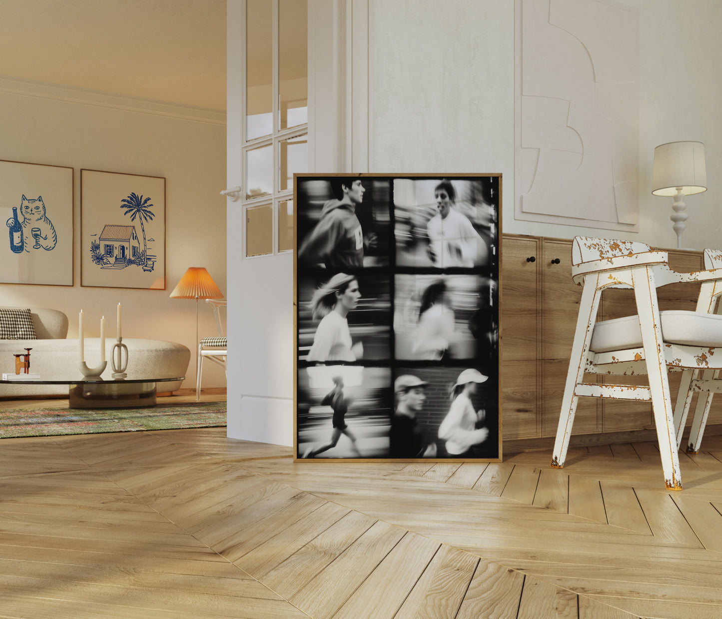 Motion Blur Running Photography Poster