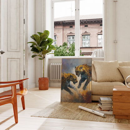 Luipaarden in de Savanne Poster