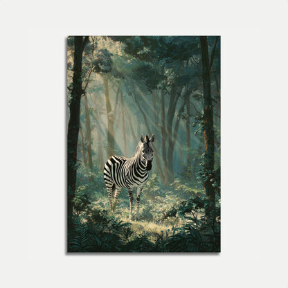 Mystical Forest Zebra Poster