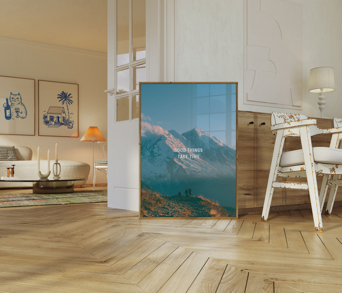 AVVENTURA Escursionisti Montagna Poster