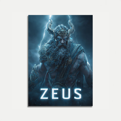 Zeus Bůh hromu Plakát