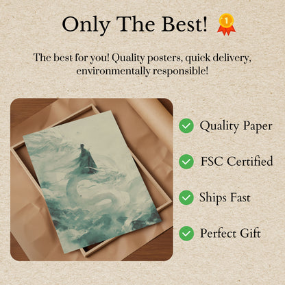 Ethereal Dragon Rider Poster