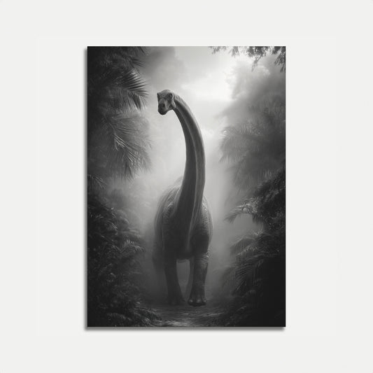 Póster de Misty Dinosaur Wilderness