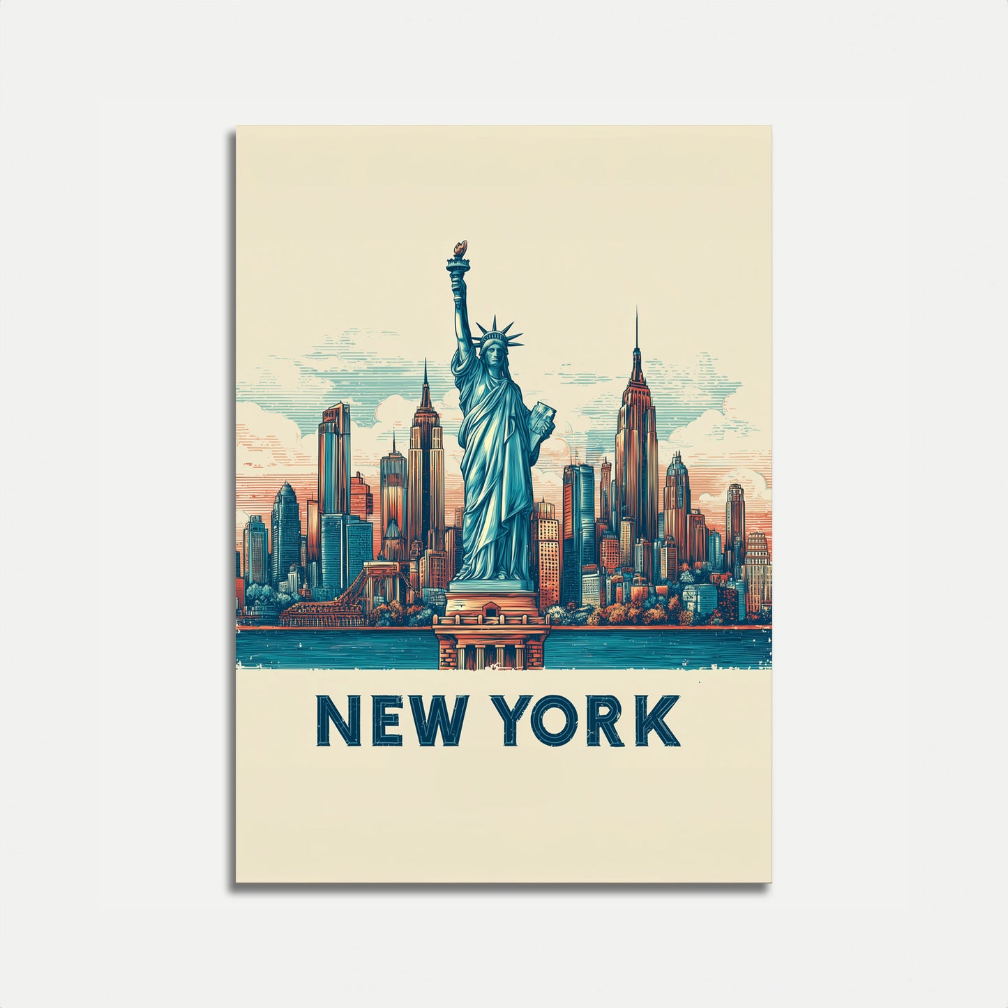 New York City Skyline Poster