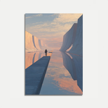 Solitary Journey Through Stone Poster