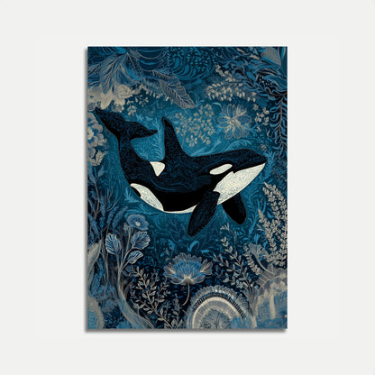 Ocean Melody Orca Poster