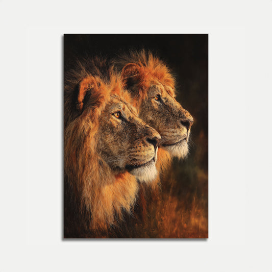 Póster de Retrato de León Majestuoso