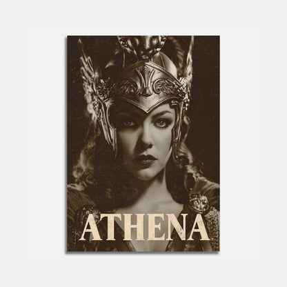 Athena Goddess Vintage Poster
