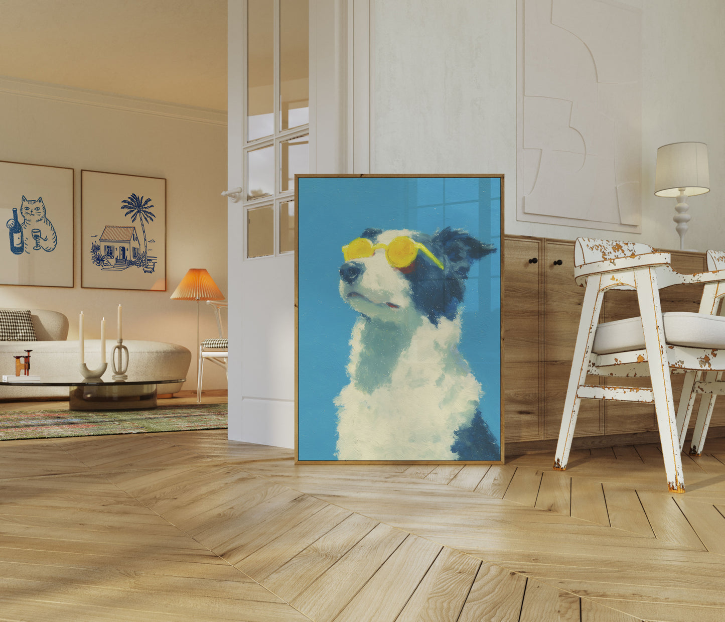 Cool Dog Summer Vibes Poster