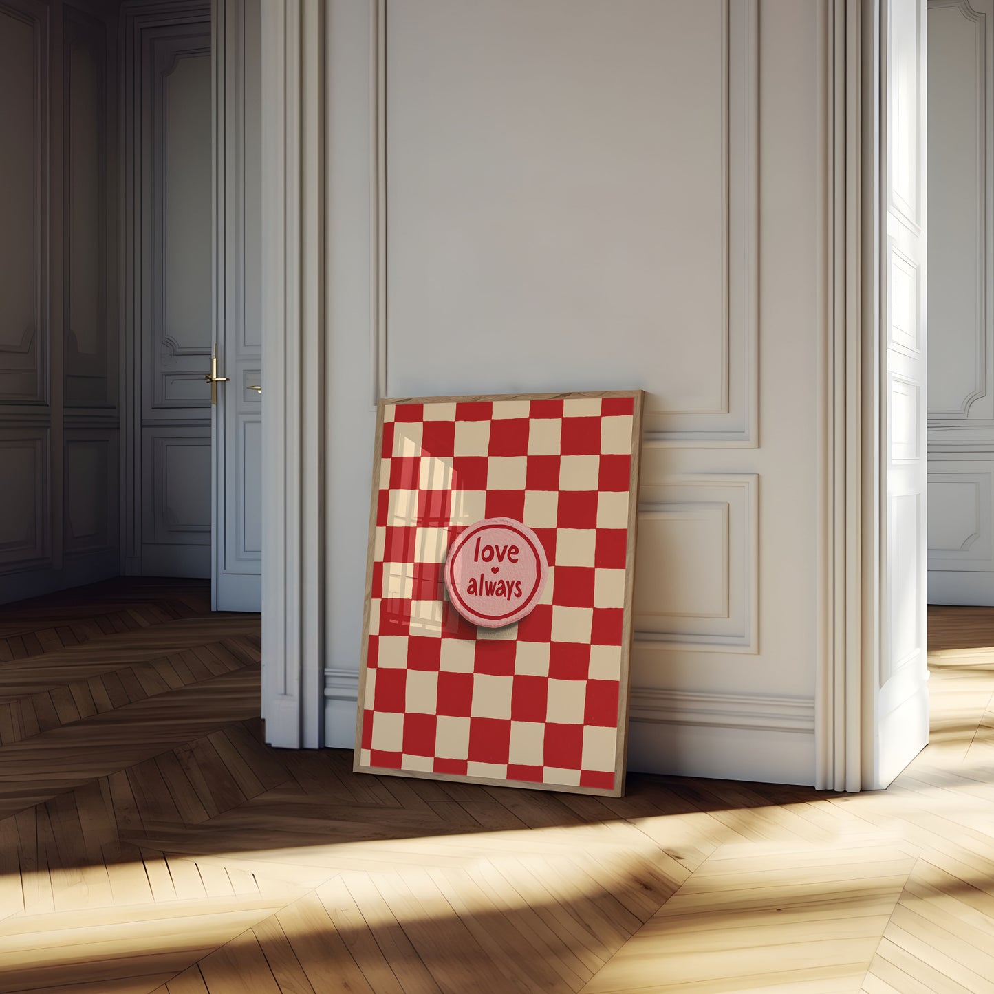 Love Always Checkerboard Poster