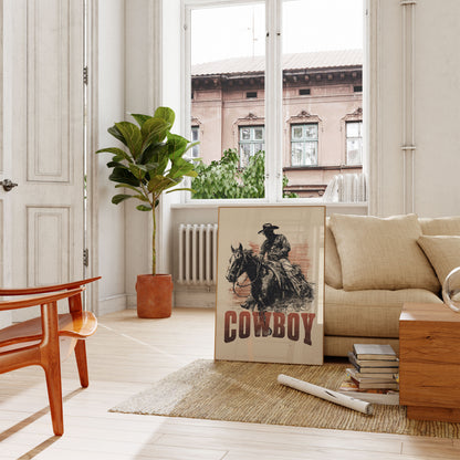 Wilder Westen Cowboy-Reiter Poster