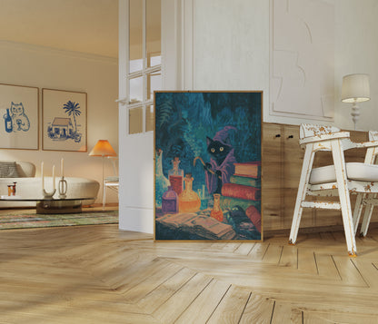 Mystieke Hekskat Met Boeken Poster