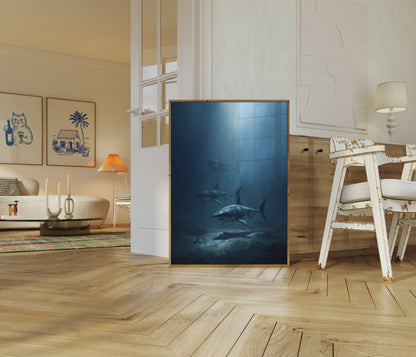 Depths of the Shark Poster