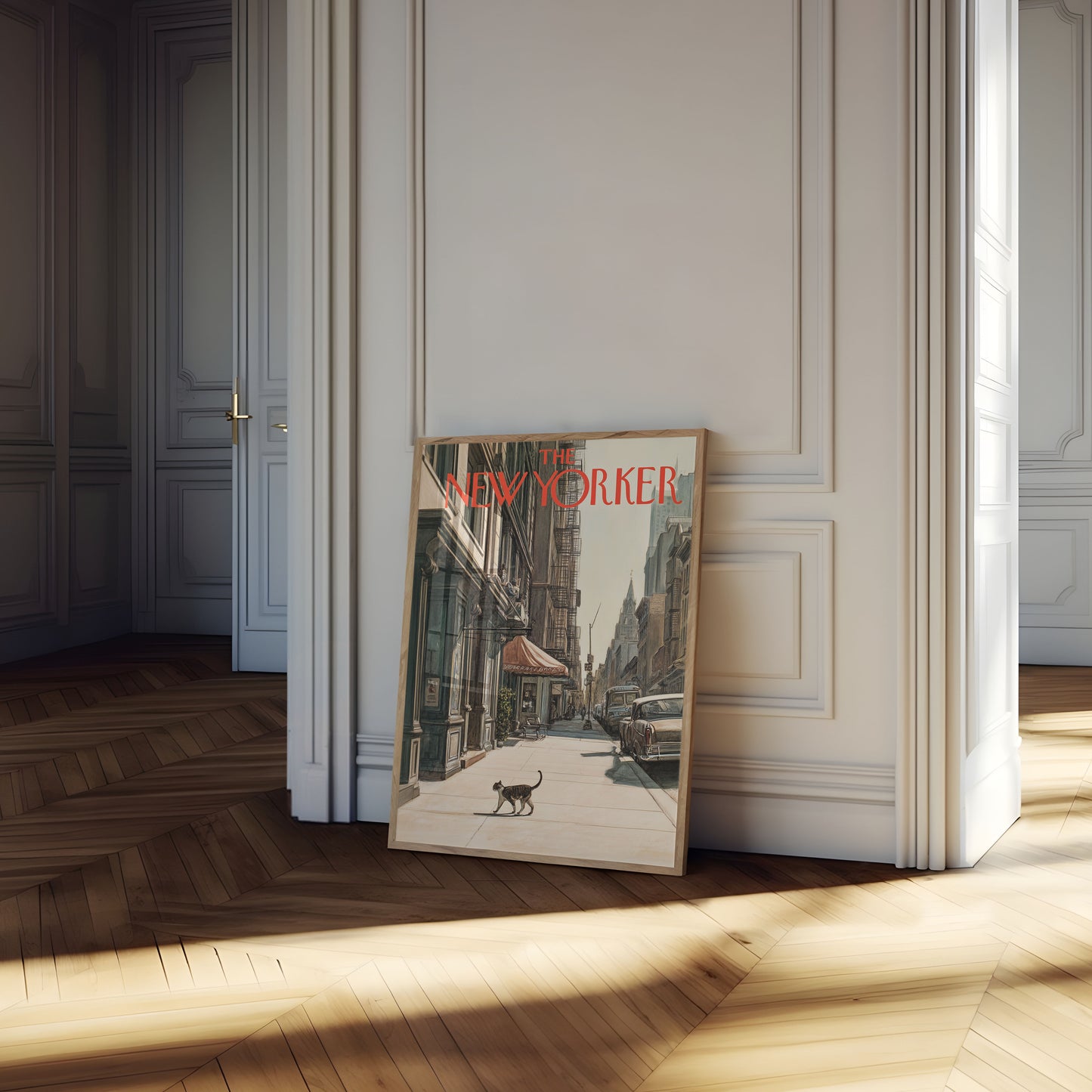 New York City Street Cat Poster