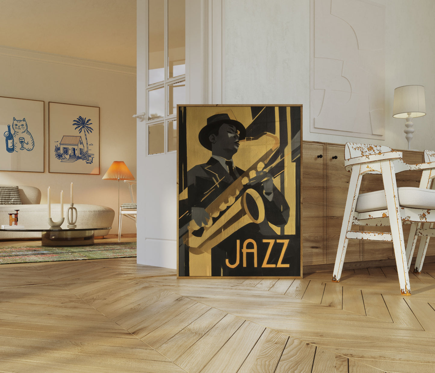 Vintage Jazz Musician Poster