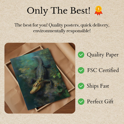 Póster del pantano de depredadores antiguos