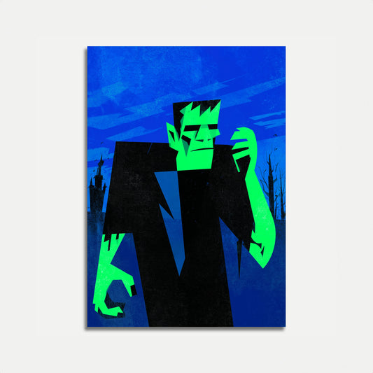 Frankensteins monsterporträttaffisch