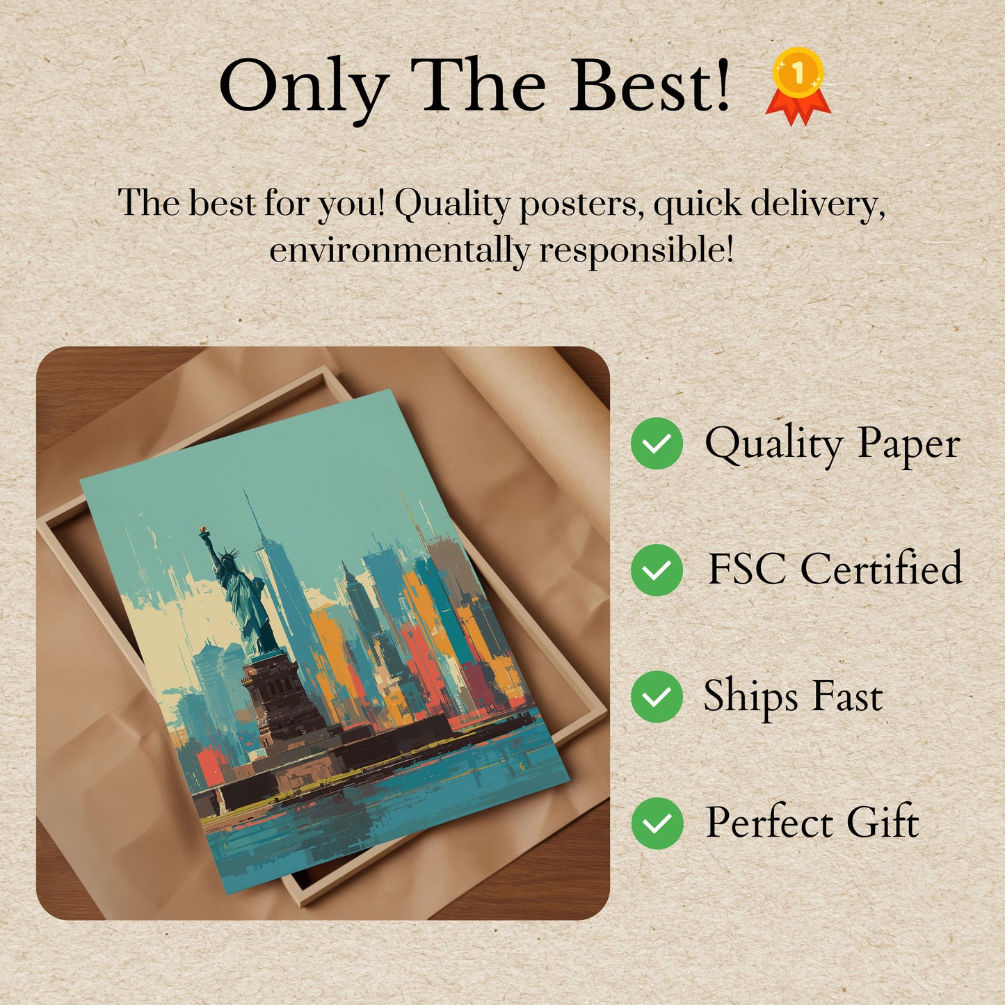 New York City Skyline Poster