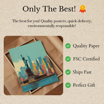 New York City Skyline Poster