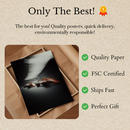 Affiche de Course à la Vitesse Floue