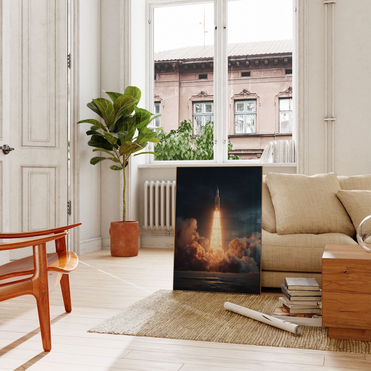 Rocket Launch into Infinity Poster