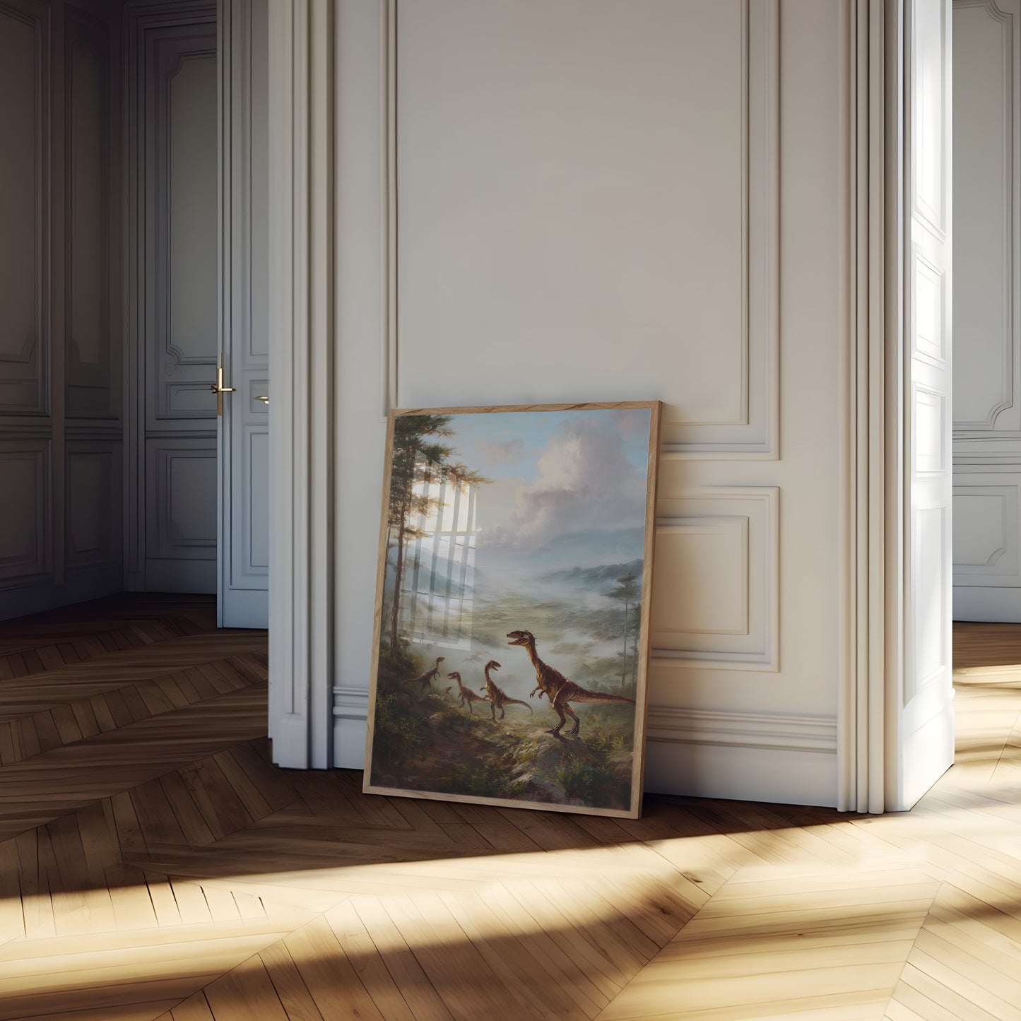 Dinosaur Valley Misty Morning Poster