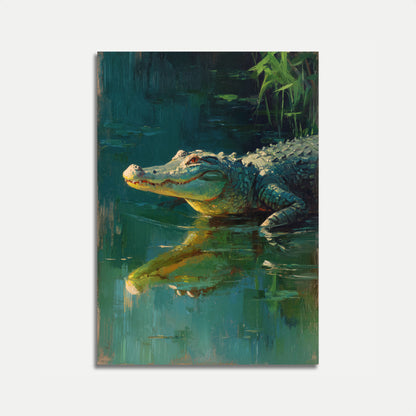 Póster del caimán de Emerald Waters