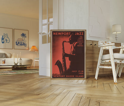 Plakat Festiwalu Jazzowego w Newport 1954