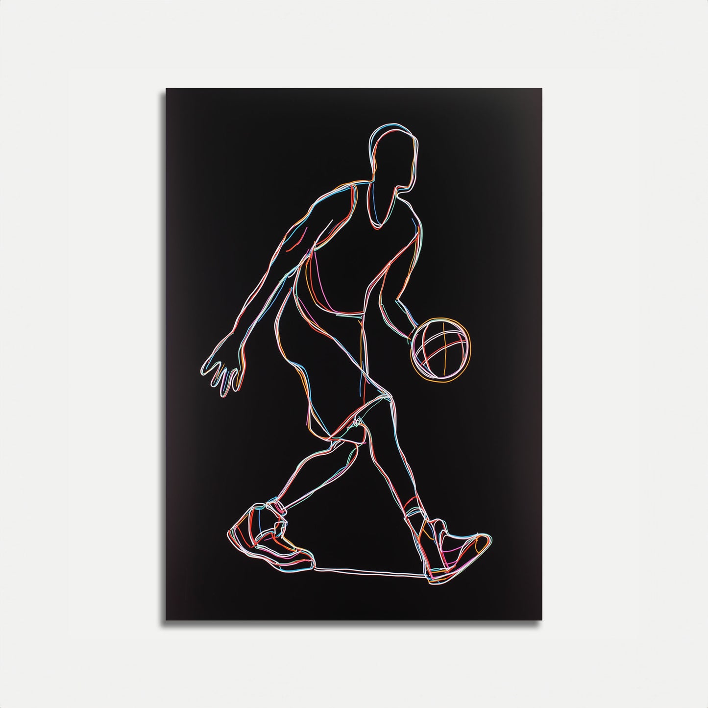 Vibrant Basketball Motion Poster