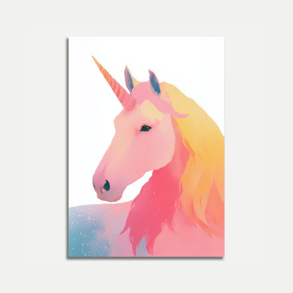 Poster Unicorno Magico Pastello
