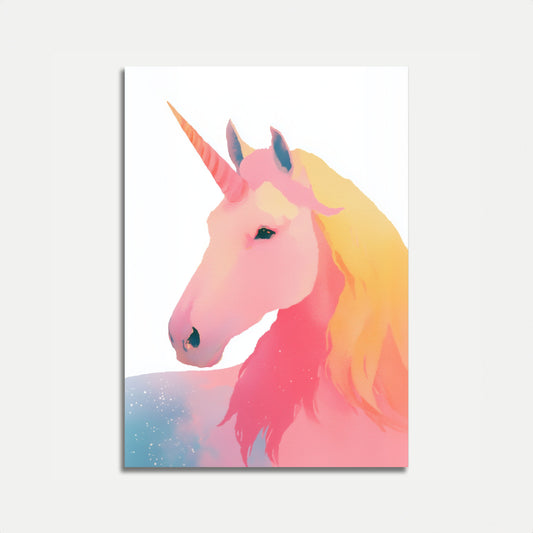 Poster Unicorno Magico Pastello