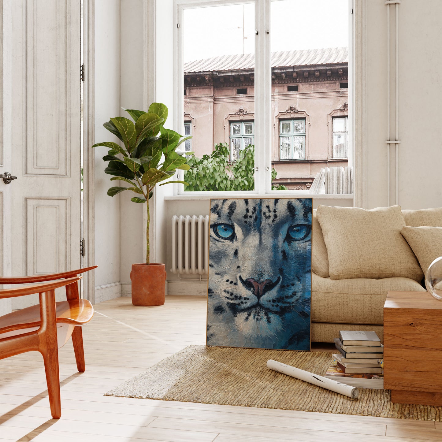 Arctic Sneeuwluipaard Ogen Poster