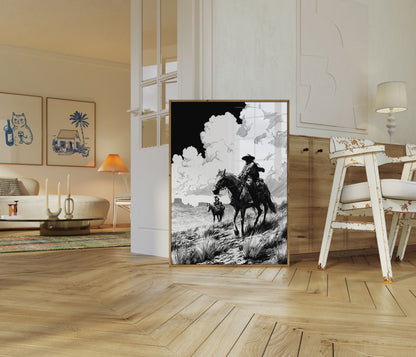 Reiter der Westlichen Ebenen Poster