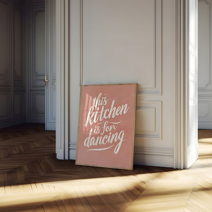 Kitchen Dancing Wall Poster