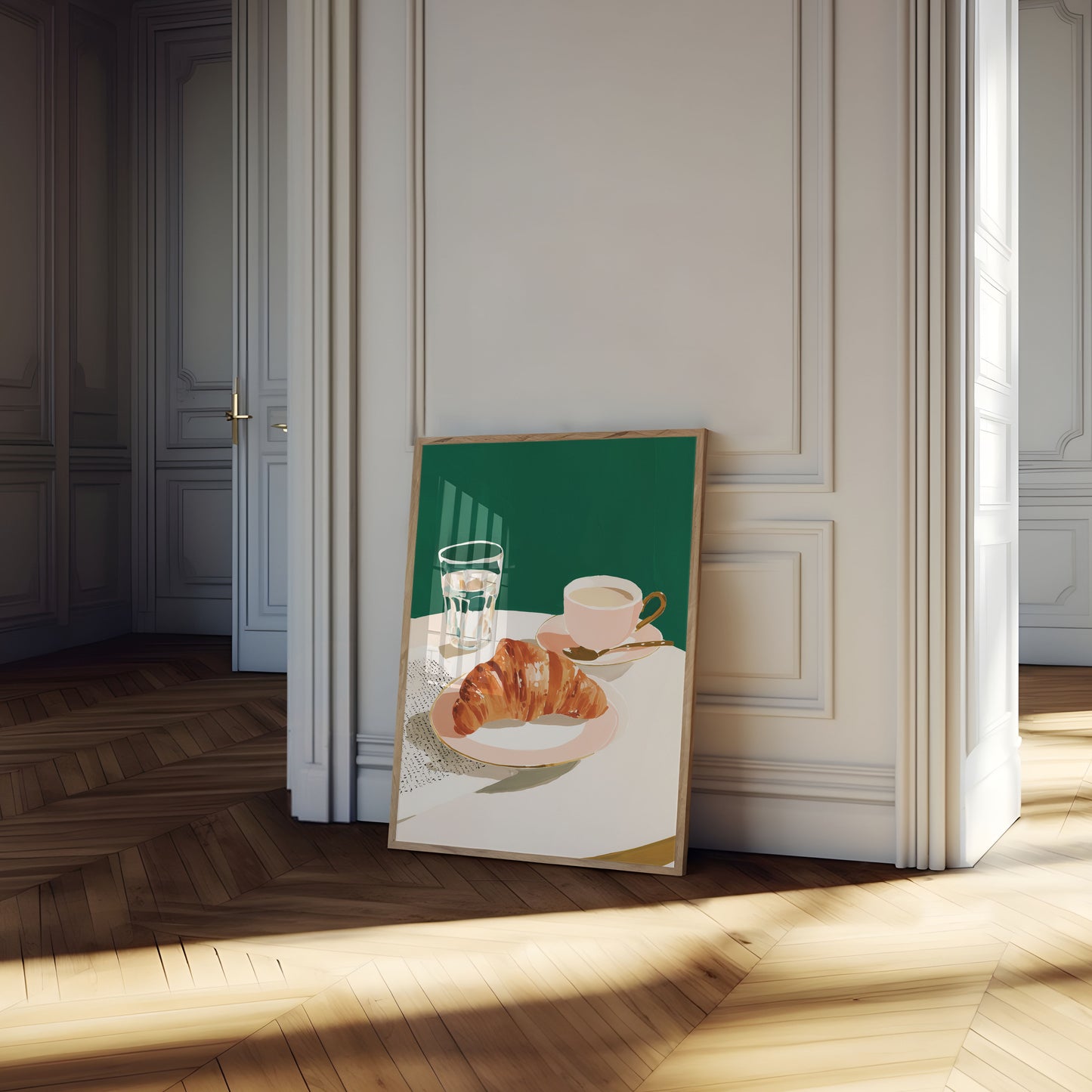 Cartel de Café para el Desayuno Matutino