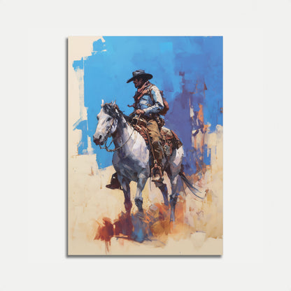 Wüsten-Cowboy-Reit-Poster