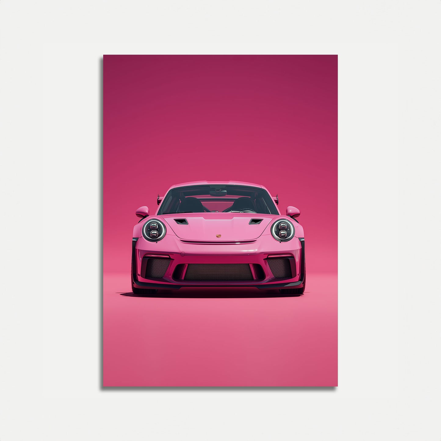 Pink Porsche Fartdjævel Plakat