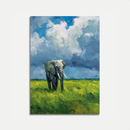 Affiche Éléphant dans la Savane