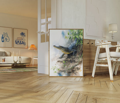 Póster de acuarela de Ancient Predator