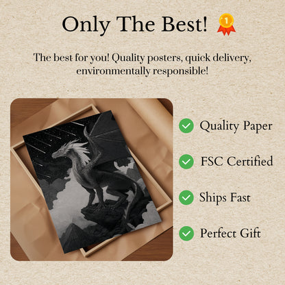 Celestial Dragon Night Poster