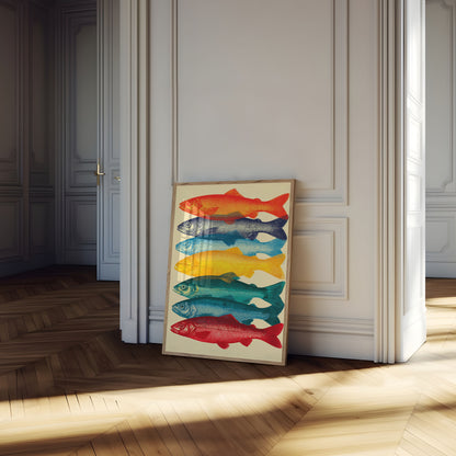 Colorful Fish Stack Poster