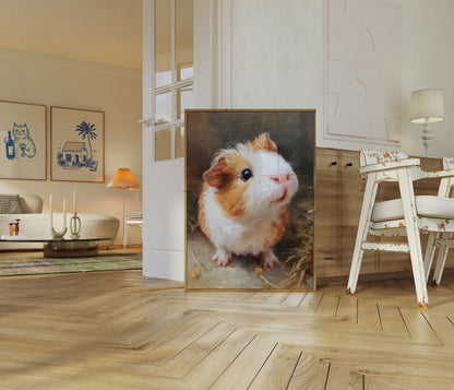 Schattige Cavia Portretposter