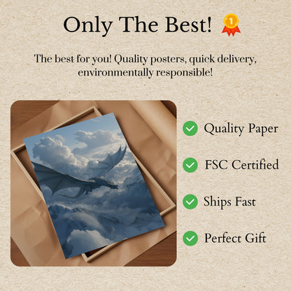 Celestial Dragon Flight Poster